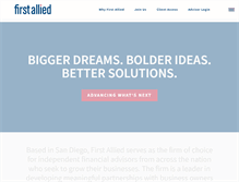 Tablet Screenshot of firstallied.com